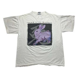 Vintage 90’s Year of The Rabbit T Shirt 1994 Size L